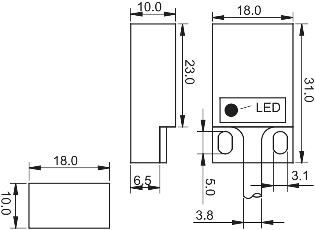 חיישני קירבה MULTICOMP SQUARE PROXIMITY SENSORS MP002217